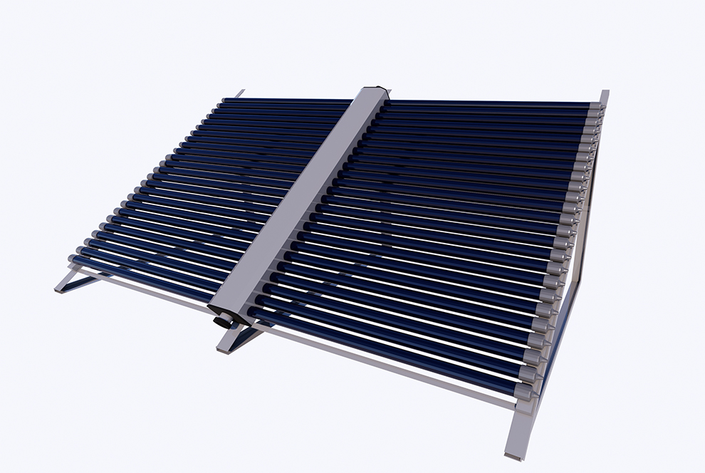 Collecteur à tube à vide à insertion transversale